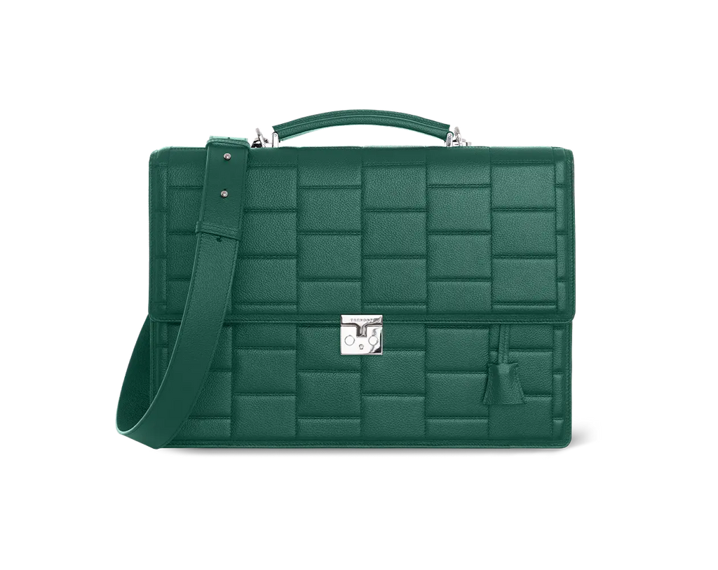 Imperial Jade Specter Leather Business Bag Trevony