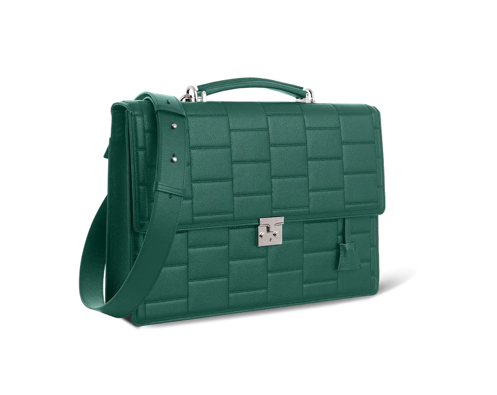 Imperial Jade Specter Leather Business Bag Trevony