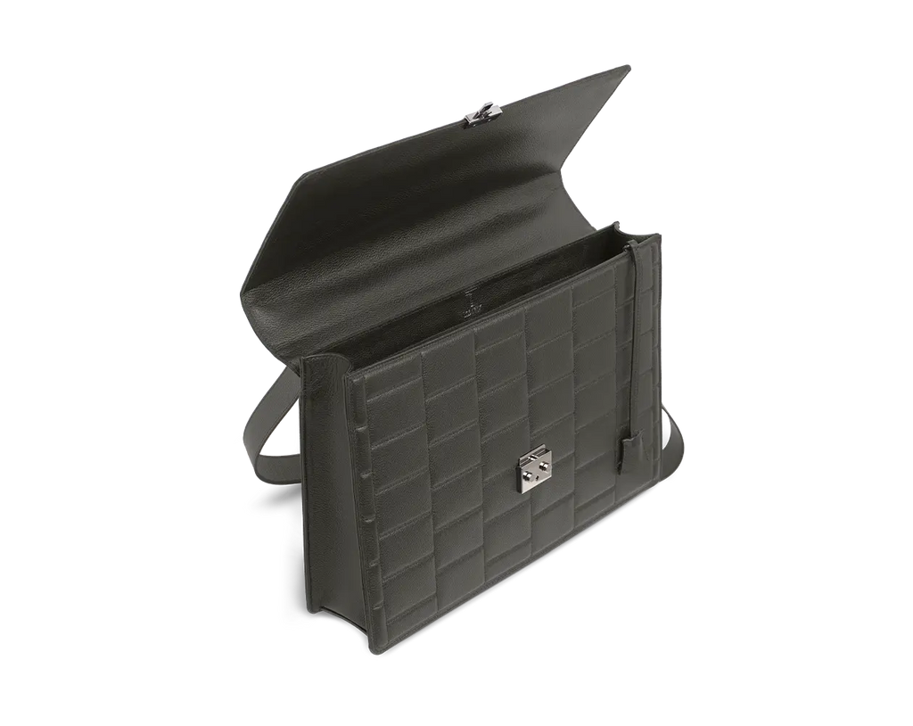 Specter Slate Mist Leather Business Bag Trevony