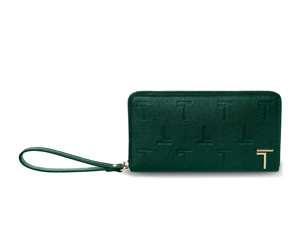 Intima Zipped Wallet Imperial Jade TREVONY