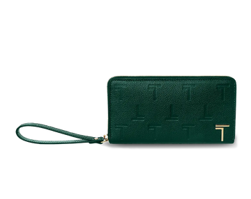 Intima Zipped Wallet Imperial Jade TREVONY