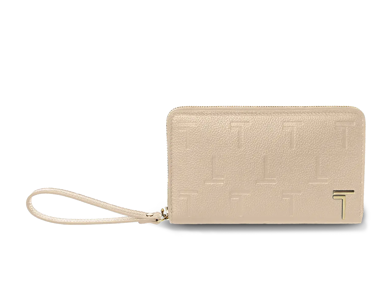 Lumora Zipped Wallet Beige