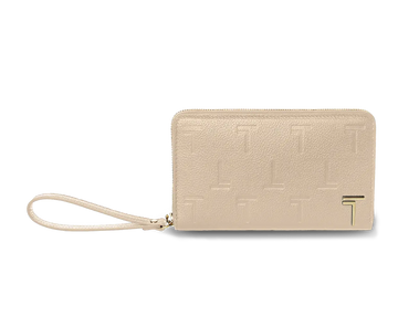 Intima Zipped Wallet Beige TREVONY