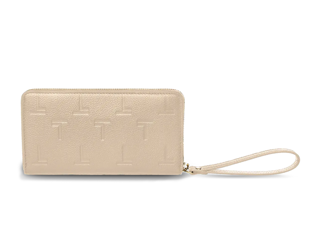 Intima Zipped Wallet Beige TREVONY