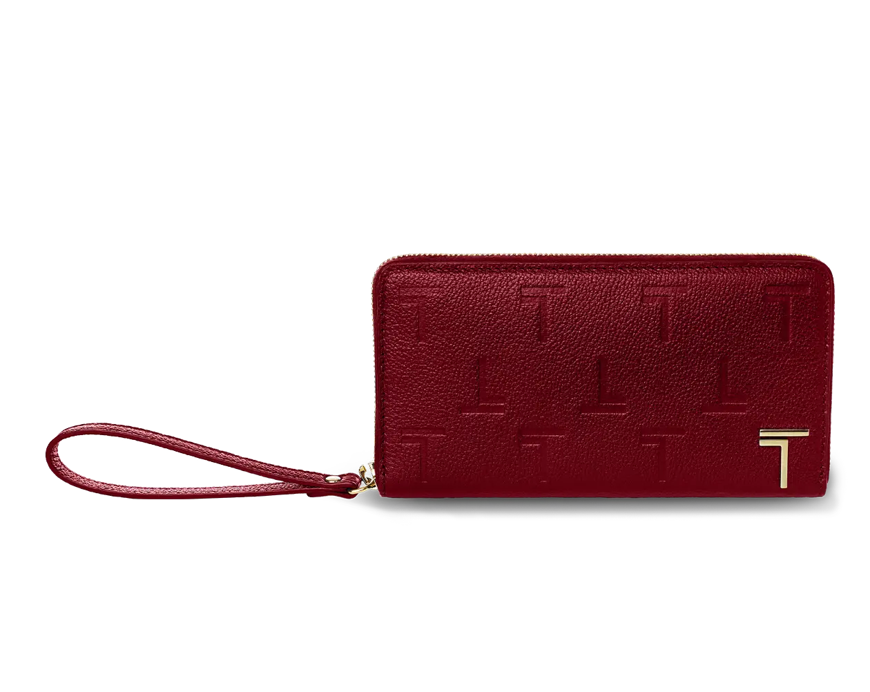 Lumora Zipped Wallet Crimson