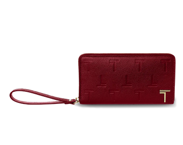 Intima Zipped Wallet Deep Burgundy TREVONY