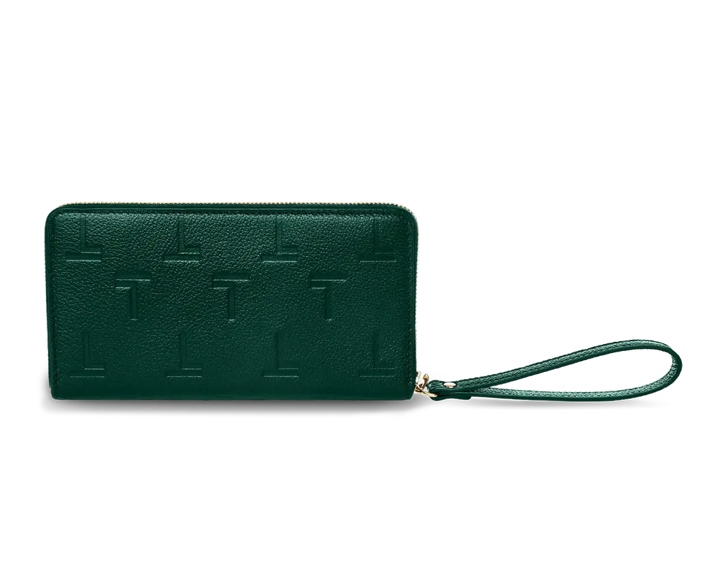 Intima Zipped Wallet Imperial Jade TREVONY