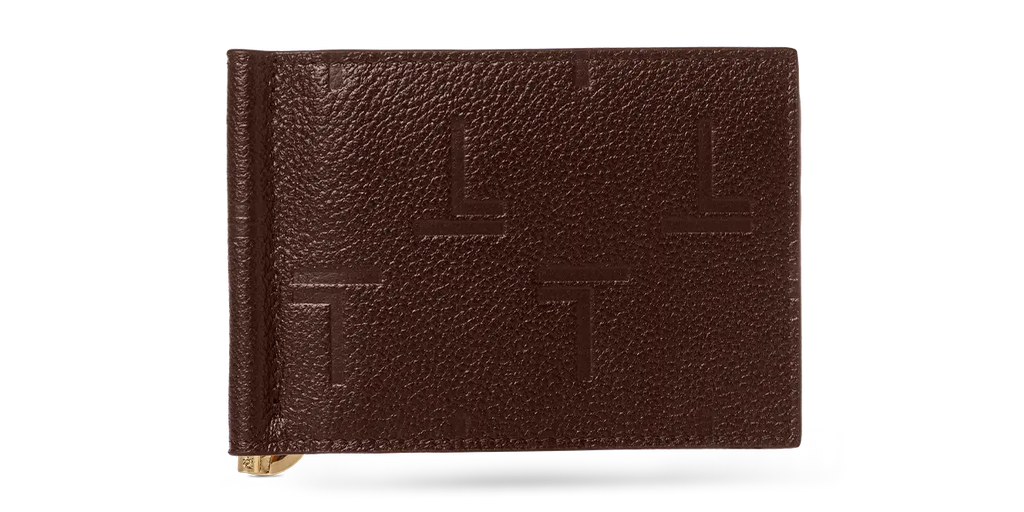 Intimo Bill Clip Brown Wallet TREVONY