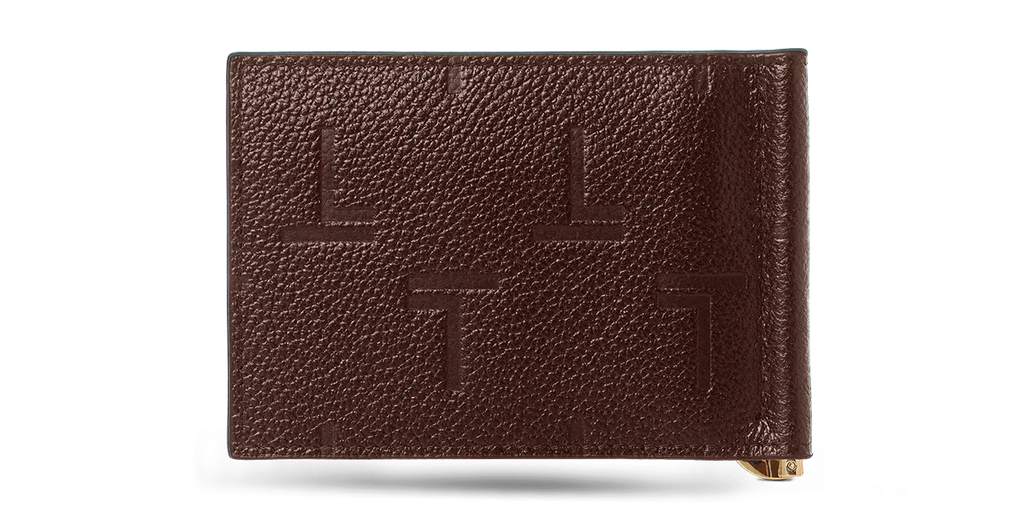 Intimo Bill Clip Brown Wallet TREVONY