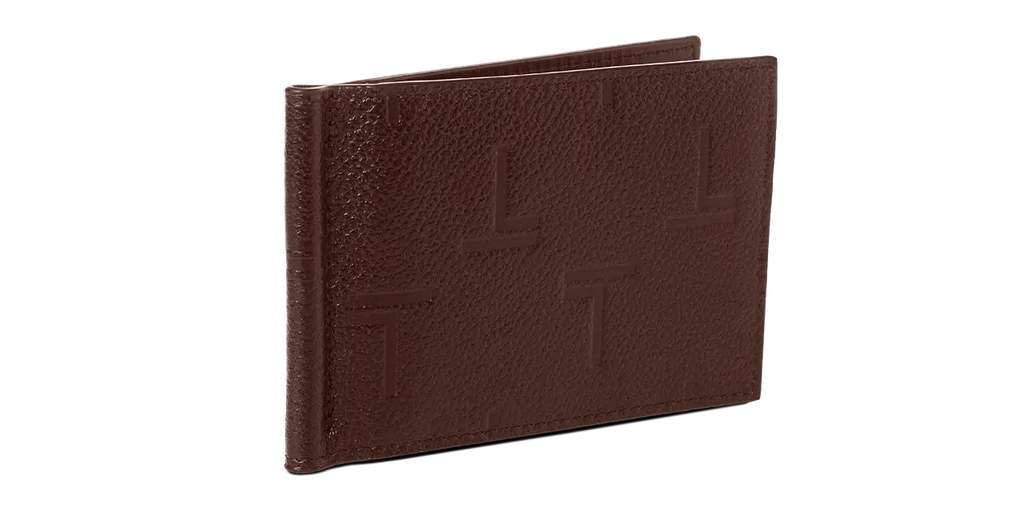 Intimo Bill Clip Brown Wallet TREVONY