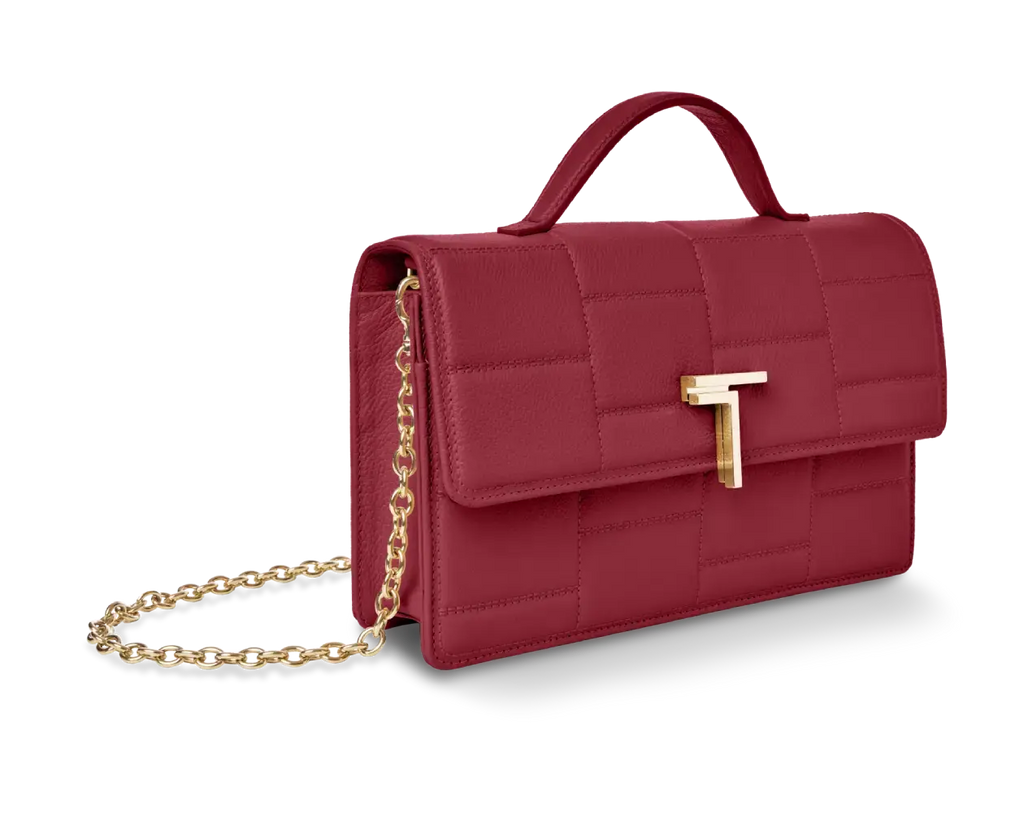 Minerva Crimson Crossbody Handbag TREVONY