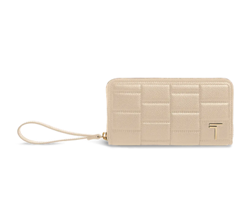 Zipped Wallet Beige TREVONY