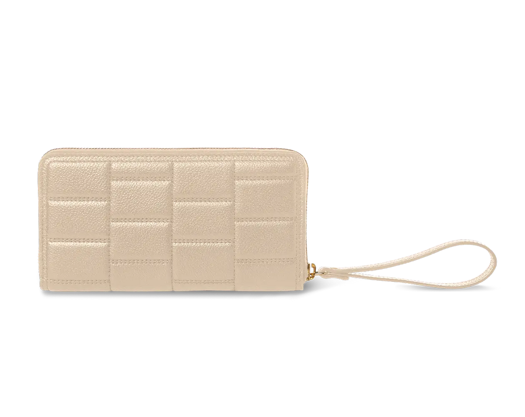 Zipped Wallet Beige TREVONY