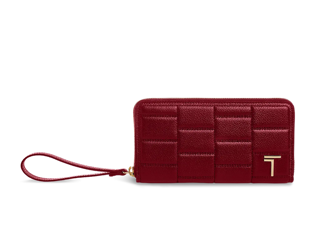 Zipped Wallet Deep Burgundy TREVONY