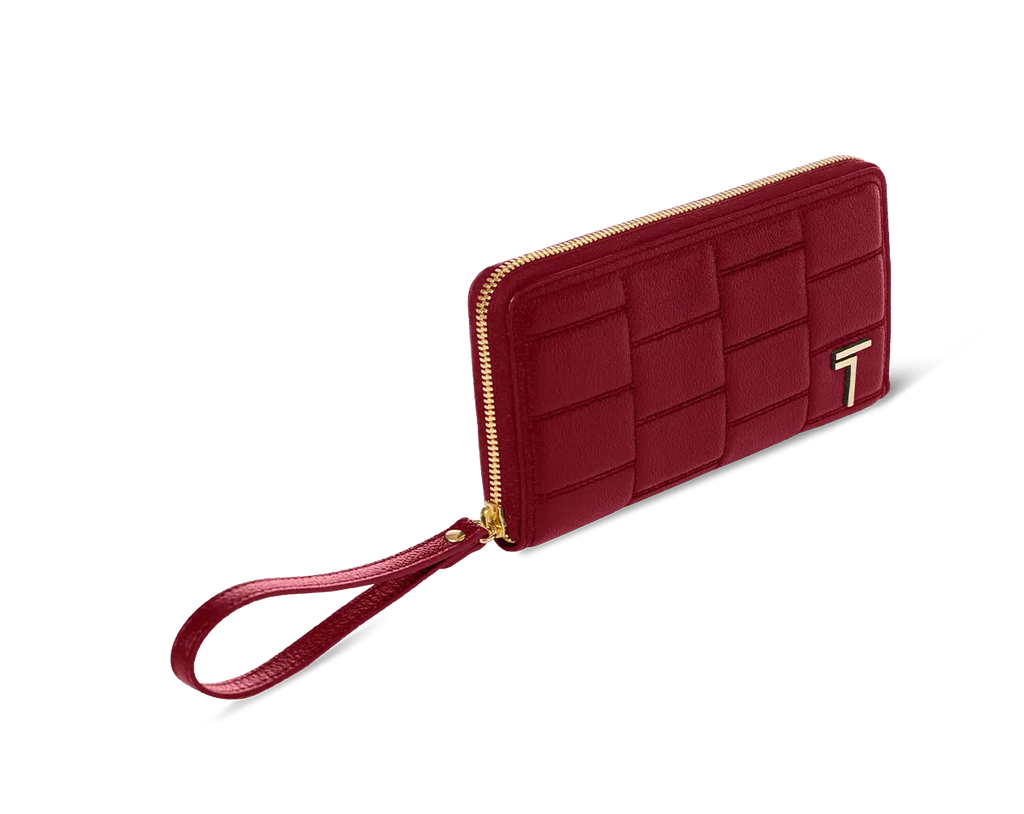 Zipped Wallet Deep Burgundy TREVONY