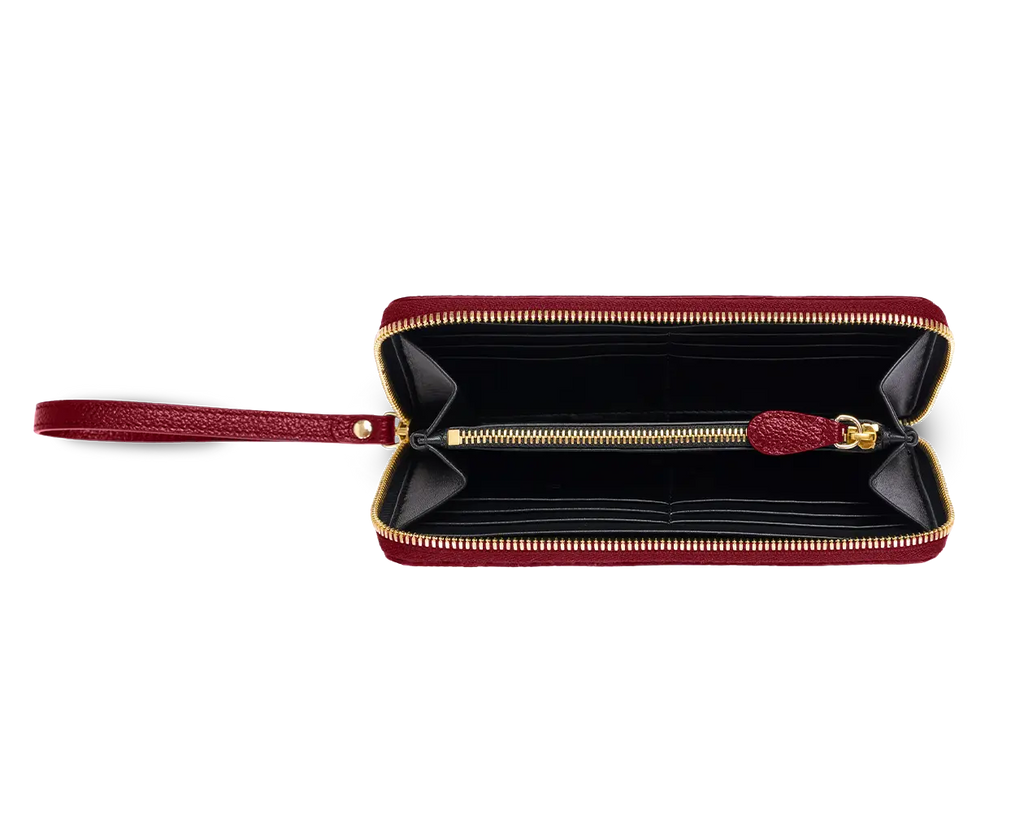 Zipped Wallet Deep Burgundy TREVONY