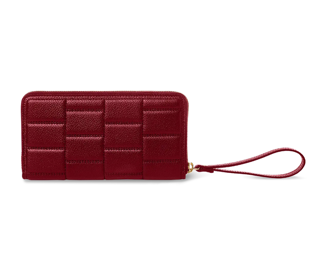 Zipped Wallet Deep Burgundy TREVONY